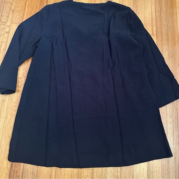 Orvis Ladies' ¾ Sleeve Split Neck Top, Large , Black( BoxT ) - Picture 3 of 10